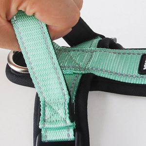 Arnés Reflectante para Perro, Transpirable, de Nailon, Collar de Pecho para Mascotas, Arnés de Doble Correa, Arnés con Correa para Perros - Product Image 4