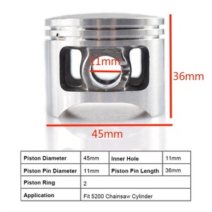 Bộ vòng <span class=keywords><strong>piston</strong></span> 45mm của Trung Quốc 5200 52CC Bộ vòng <span class=keywords><strong>piston</strong></span> dành cho máy cưa xích ZENOAH Komatsu 5200 52CC Bộ <span class=keywords><strong>piston</strong></span> - Product Image 6