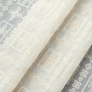 Factory Wholesale Sewing Lace Used Dresses Embroidered Fabric