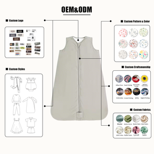 Sacos de Dormir Personalizados Hongbo para Bebés, Manta Portátil de Color Liso, 0.5, 1, 1.5, 2.0 TOG, con Cierre, para Todas las Estaciones, para Recién Nacidos - Product Image 5