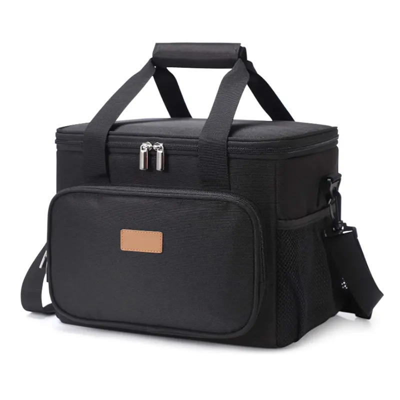 Individuelles Logo Herren Damen bedruckt Reisen Picknick wasserdicht 600 D Polyester isoliert thermisch 15 L wiederverwendbare Mittagstresen-Tasche für Erwachsene