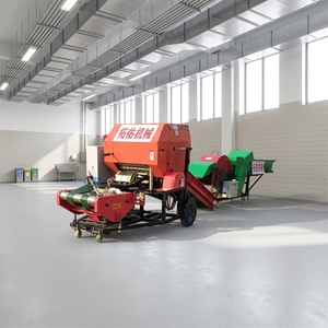 Machine d'emballage automatique pour ensilage de fourrage, qualité alimentaire, contrôlée par PLC, 220V/380V, pompe en plastique - Product Image 1