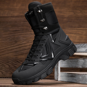 Botas de senderismo tácticas de gran tamaño unisex de media pantorrilla para exteriores, botas de viaje de verano e invierno, tallas grandes 48 53, venta directa al por mayor - Product Image 5