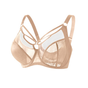 <span class=keywords><strong>Lingerie</strong></span> grande taille pour femmes aux seins volumineux, petite taille, anti-affaissement, rassemblement, respirante, fine, design à bonnet complet - Product Image 6