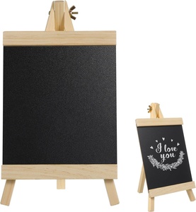 <span class=keywords><strong>Pizarra</strong></span> de Mesa de Madera Mini Personalizada con Logotipo, con Soporte de Trípode para Letrero de <span class=keywords><strong>Pizarra</strong></span> de Escritorio - Product Image 1