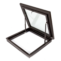 Ventana de techo de vidrio de aluminio, tragaluz automático eléctrico