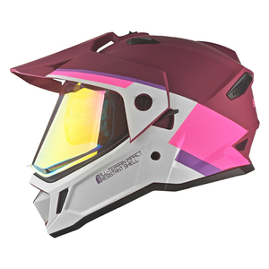 <span class=keywords><strong>Casque</strong></span> de <span class=keywords><strong>moto</strong></span> <span class=keywords><strong>cross</strong></span> rose intégral en ABS à double visière pour femmes, tout-terrain, certifié DOT, OEM/ODM LVCOOL LV226 - Product Image 1