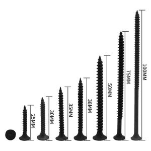 Drywall <strong>Screw</strong> for <strong>Wood</strong> Building Black Phosphate Gypsum for Metal and <strong>Wood</strong> Carbon Steel Black Oxidation Countersunk <strong>Screw</strong> - Product Image 1