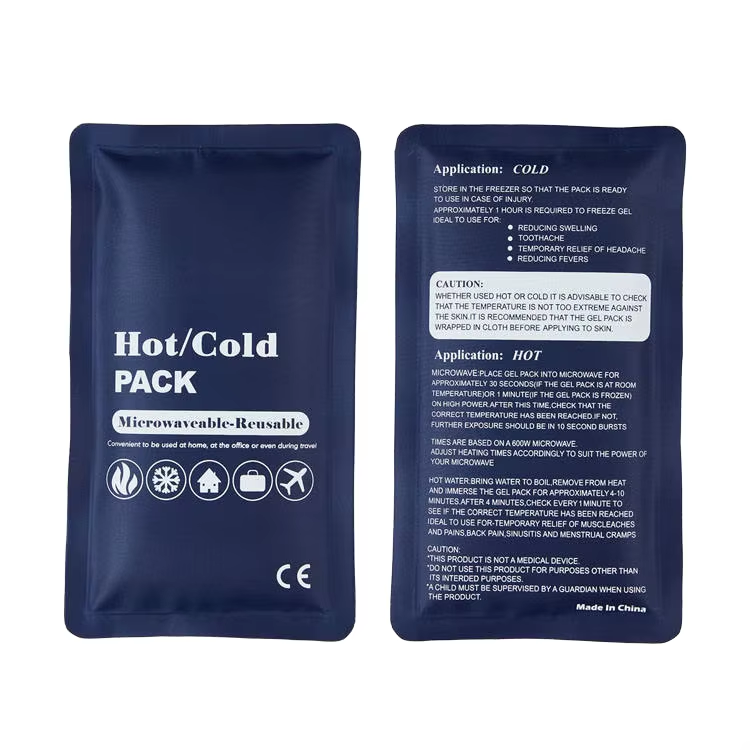 High Quality Reusable CE Leak-Proof Durable Soft Nylon Gel Ice Pack Hot Cold Pack for Sports Injury Muscle Ache Swelling Relief