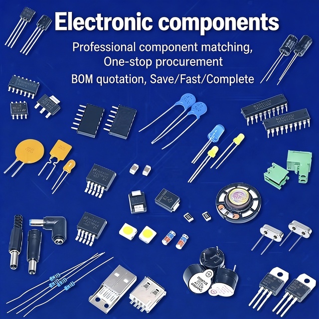 Integrated Circuit (IC) Chips Resistors Capacitors Electronic Components BOM List for PCB Board Standard Mounting One-stop Order