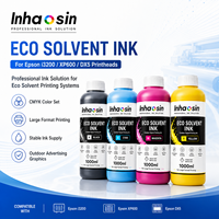 Tinta Eco Solvente Premium de 1L CMYK para I3200 I1600 XP600 DX5 DX7, Suministro al por Mayor de Fábrica OEM para Impresión Digital en Vinilo y Pancartas