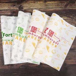 Disposable Greaseproof PE Coated Food Packaging Paper for Burger <strong>Chicken</strong> <strong>Roll</strong> Snack Rice Ball-Custom Logo Manufacturer Wholesale - Product Image 3