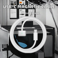 Câble de charge USB C magnétique 2/3/140W 5A charge rapide longueur 1.8M pour MacBook Pro veste en nylon tresse blindage type-c ordinateur
