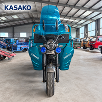 Motocyclette cargo à essence à 3 roues, capacité de charge de 400 kg, conception de fret ouvert, vitesse de 50 à 70 km/h pour service de livraison commercial