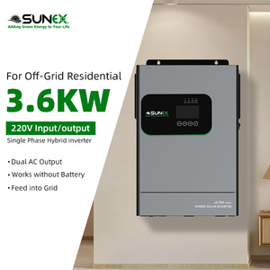 Sistema Solar Híbrido SUNEX de 3.6 KW 3.6 KVA, Híbrido Fuera de Red Sin Batería, MPPT Solar Híbrido 24V 3 KW - Product Image 1