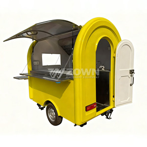 รถเข็นขายอาหารสีดำด้าน แฟชั่นทันสมัย สำหรับธุรกิจขายขนมริมทาง - Product Image 5