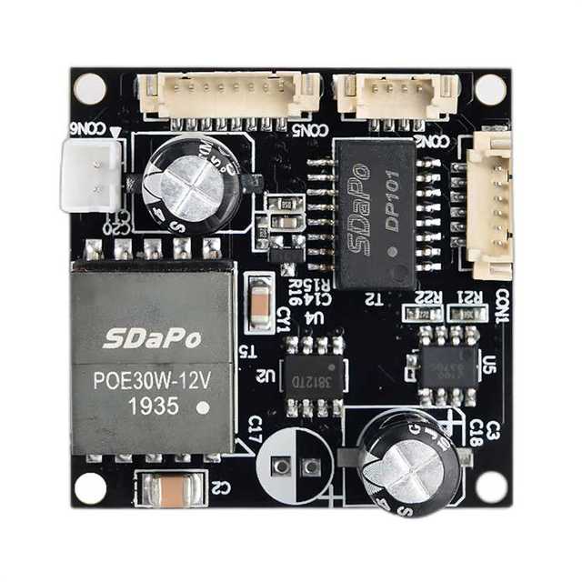 Goveisee POE Module PCB Board 48V 12V2A Output Security CCTV Network IP Cameras Power Ethernet IEEE802.3af/at 25.5W G741