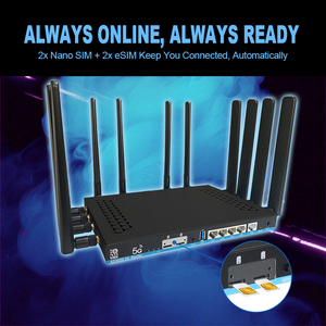 Venta caliente enrutador de alta velocidad MT7981B Puerto Gigabit Wifi6 3000Mbps Wifi 4G 5g Sim Router con dos ranuras para tarjetas SIM enrutador Wifi - Product Image 4