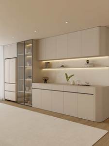 ארונות תצוגה מעץ בעיצוב אישי, עיצוב מודרני לחדר אוכל, ארון בר פינתי - Product Image 3