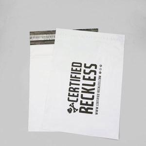 Custom <b>Compostable</b> Poly Side Gusset Mailing <b>Bags</b> Security Features Silk Screen Printed Clothing Mailer Packaging INFFY Packaging - Product Image 1