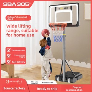 Panier de <span class=keywords><strong>basket</strong></span> portable robuste en PE pour intérieur/extérieur, panneau réglable en <span class=keywords><strong>hauteur</strong></span>, anneau noir et orange, pour enfants, adultes et jeunes - Product Image 6
