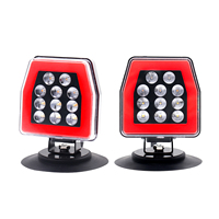 Kit de remplacement de feux arrière LED IDUN S-5047 12V pour camions de remorquage, camping-cars, caravanes et roulottes - Fixation magnétique/à vis