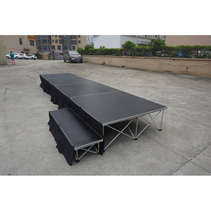 Giá rẻ xách tay sân khấu <span class=keywords><strong>Modular</strong></span> sân khấu với tay đường ray 4ft * 74ft bằng gỗ nền tảng sân khấu - Product Image 1