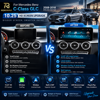 Sistema de Navegación Android HD de Doble Sistema RoadNavi para Mercedes-Benz Clase C GLC 2008-2018, Reproductor Multimedia de Video, Carplay Inalámbrico, GPS