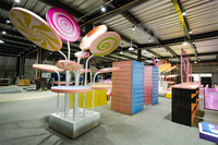 Décoration Intérieure de Confiserie Présentoir de Magasin de Bonbons Arbre à Sucettes Géant Décoration d'Arbre Sucré Accessoires Géants de Présentoir de Bonbons