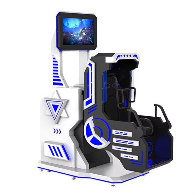 Single-Player 360 Degree Rotating VR Flight Simulator 720 Big Pendulum Roller Coaster 9D Chair Machine Metal Virtual Reality