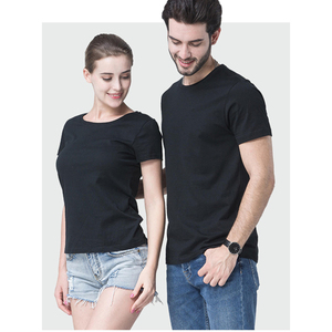 T-shirt Vierge en Gros Personnalisé 100 % Coton, Impression de Logo pour Hommes, T-shirts Unis Imprimés Blancs et Noirs - Product Image 2