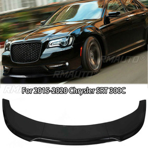 3 pièces de lèvre de pare-chocs avant pour Chrysler SRT 300C 2015-2022, séparateur, diffuseur, spoiler, accessoires de voiture, aspect fibre de carbone noir brillant - Product Image 1
