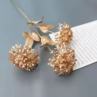 Buket pengantin SPR, resepsi pernikahan Peony buatan Dekorasi mawar tengah bunga tunggal buket sutra Hydrangea