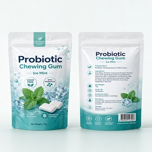 <span class=keywords><strong>Chewing</strong></span>-<span class=keywords><strong>gum</strong></span> <span class=keywords><strong>sans</strong></span> <span class=keywords><strong>sucre</strong></span> à base d'ingrédients biologiques à base de plantes, aromatisé aux épices et aux herbes, 60 pièces pour une haleine fraîche, soins bucco-dentaires - Product Image 1