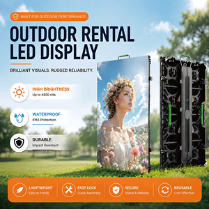Nouveaux panneaux LED de location 500x500/1000mm, écran LED pour extérieur et intérieur, <span class=keywords><strong>mur</strong></span> LED P3.91, affichage LED de location - Product Image 2