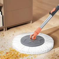 Serpillère Rotative Magique et Efficace à Essorage Centrifuge 360 pour Nettoyage de Sols, en Microfibre, avec Seau et Essoreuse