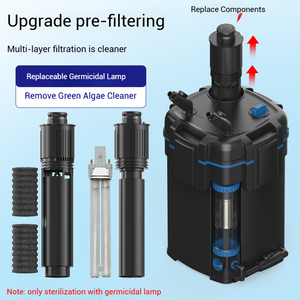 Custom Plug Fish Tank filtro contenitore esterno all'ingrosso MOQ 6 pz produttore di attrezzature per acquario SUNSUN fornitura alla rinfusa - Product Image 3