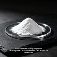 Catégorie comestible de la poudre CAS.No77-92-9 d'acide citrique de monohydrate de régulateurs d'acidité d'additifs