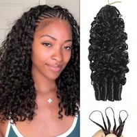 Extensions de cheveux humains bouclés birmanes au crochet, cheveux crépus raides pré-bouclés, mèches de tresses au crochet