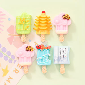 Accesorios de resina para manualidades DIY: simulación de <span class=keywords><strong>helado</strong></span>, paleta de <span class=keywords><strong>helado</strong></span>, pegamento cremoso, pinza para el pelo, llavero, pegatina, juguete - Product Image 3