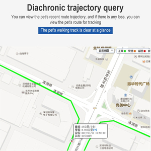 Traceur <span class=keywords><strong>GPS</strong></span> AGPS pour <span class=keywords><strong>chien</strong></span> (vert) en silicone, étanche, suivi en temps réel, clôture électronique, lecture de l'historique des itinéraires, <span class=keywords><strong>puce</strong></span> intelligente - Product Image 5