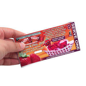 ที่กำหนดเองคูปองตั๋วคูปองบัตรตั๋วกระดาษที่มีการพิมพ์หมายเลขซีเรียล - Product Image 1