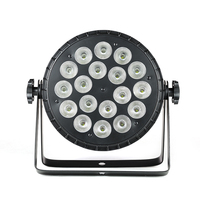 Projecteur LED Plat Aluminium Par 18x18W RGBWY UV 6-en-1, Lumière Murale Uplight LED pour Mariage, Événement, Fête, DJ Booth, Disco Club