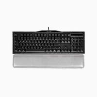 Repose-poignets pour clavier en mousse à mémoire de forme en cuir PU résistant à l'eau personnalisable avec logo personnalisé pour usage au bureau