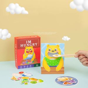 Juego de simulación para preescolares: Recursos de aprendizaje, actividades de comida, juguete de madera para alimentar a los niños pequeños - Product Image 2