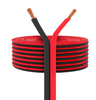 Câble de haut-parleur JHW 100m 16AWG 2 conducteurs en cuivre OFC torsadé isolé en PVC pour usage industriel et automobile