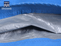 Bâche en PE imperméable bleue et argentée MILLION, bâche en plastique robuste pour camion, agriculture, couverture extérieure