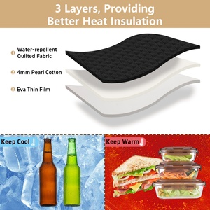 Bolsa Térmica para Almuerzo Personalizada con Estampado de Gato Naranja, Duradera e Impermeable, Fácil de Transportar y Mantiene el Calor para Picnics - Product Image 4