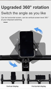GUB G-95 Rotatif <span class=keywords><strong>VTT</strong></span> Tête de direction Tube Stem Mount Mobile Phone Holder MTB Road Fork Cellphone Clip Stand - Product Image 3