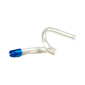 डिस्पोजेबल मैनुअल डेंटल लार ईजेक्टर मेडिकल ग्रेड लेटेक्स-मुक्त बैंडेबल निकासी सक्शन टिप्स लचीला स्पष्ट ट्यूब ब्लू टिप - Product Image 1